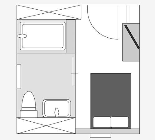 間取り図：ユニバーサルダブル