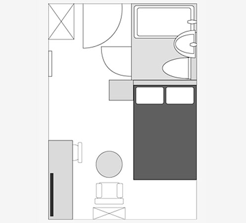 間取り図：ダブル