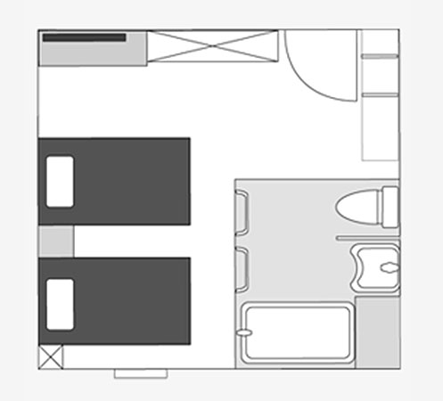 間取り図：ユニバーサルツイン