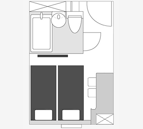 間取り図：コンパクトツイン