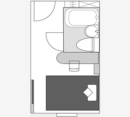 間取り図:スーペリアダブル