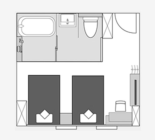 間取り図:ユニバーサルツイン