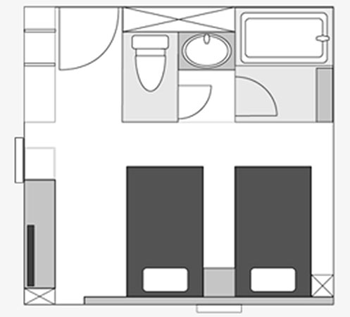 間取り図：モデレートツイン