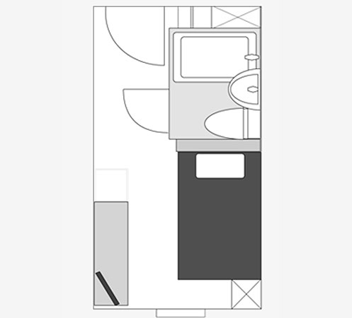 間取り図：シングル
