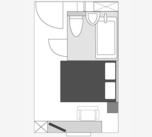 間取り図：ダブル