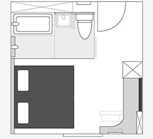 間取り図：ユニバーサルツイン