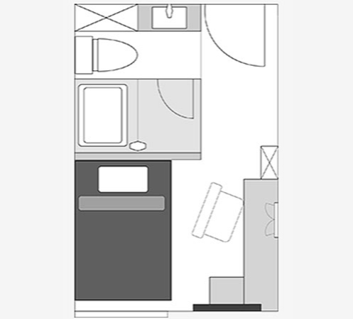 間取り図：スーペリアダブル