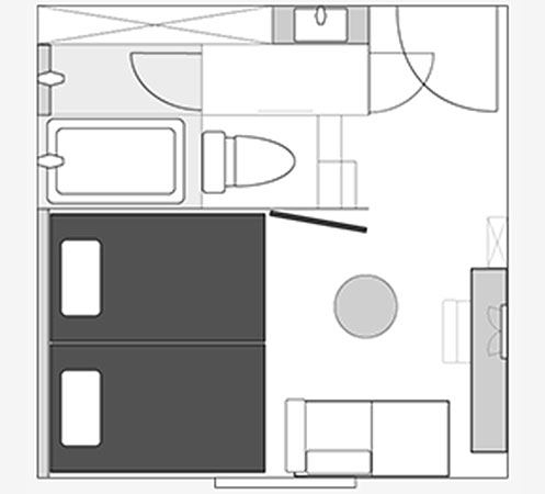 間取り図：モデレートツイン