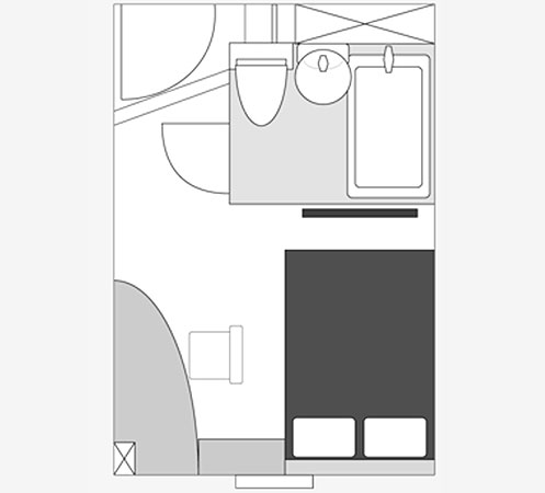 間取り図：スーペリアダブル