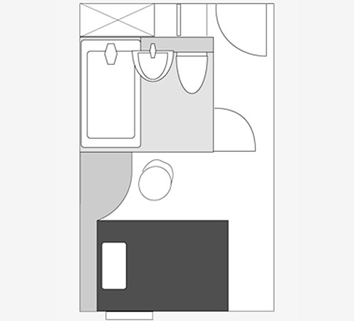 間取り図：スーペリアダブル