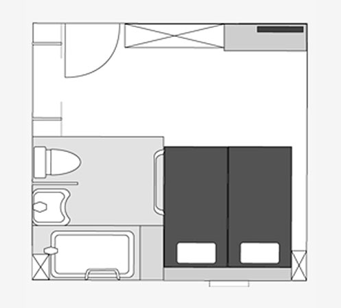 間取り図：ユニバーサルツイン