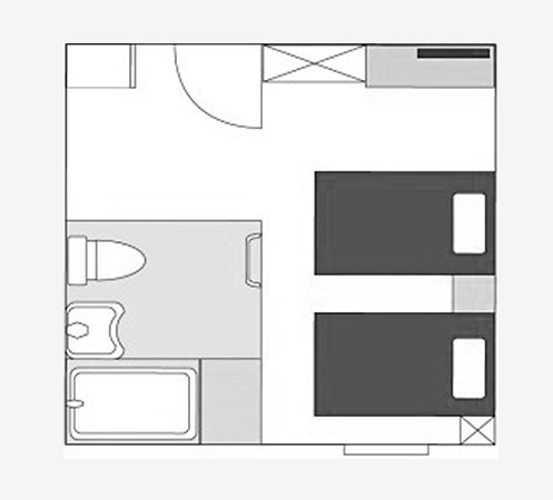 間取り図：ユニバーサルツイン