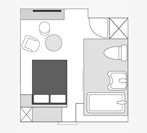 間取り図：ユニバーサルダブル