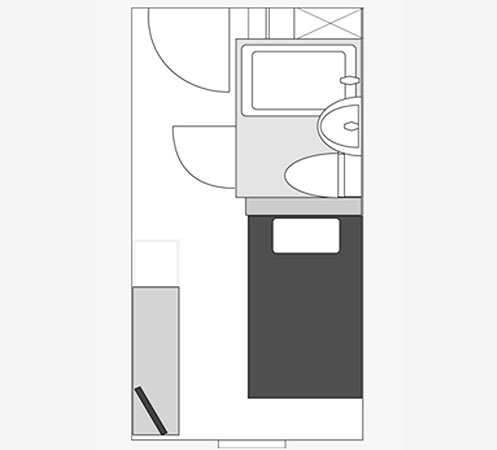 間取り図：シングル