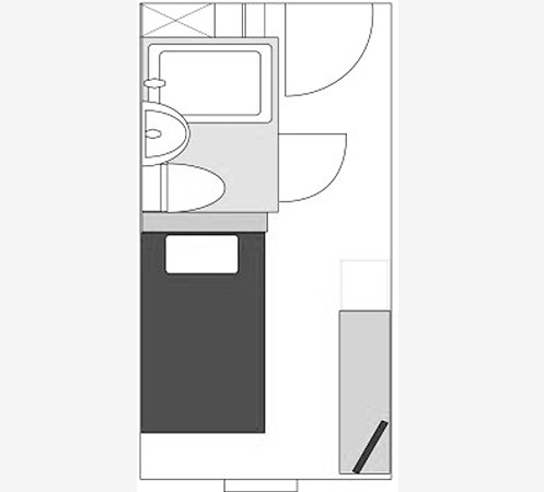 間取り図：シングル