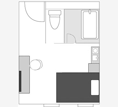 間取り図：スーペリアダブル