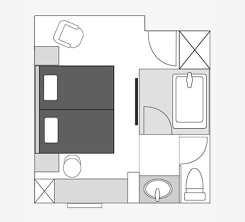 間取り図：モデレートツイン