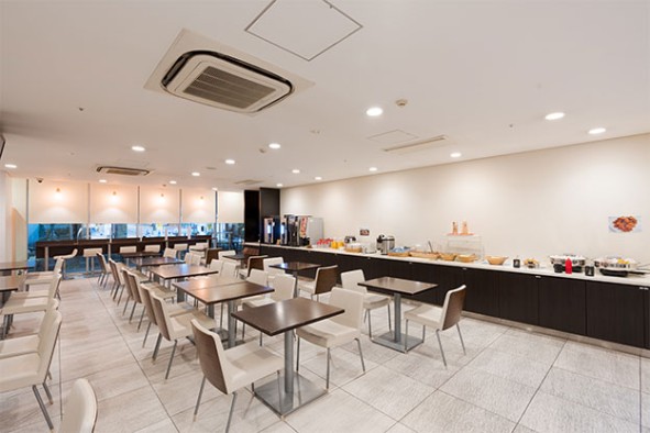 写真:朝食会場