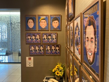 写真：「にょん」さんのイラスト展示