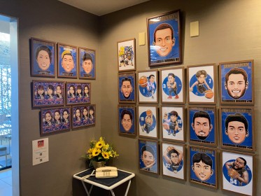 写真：「にょん」さんのイラスト展示