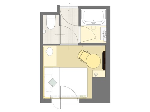 モデレートシングル間取り図