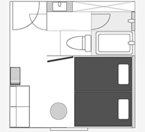 間取り図：モデレートツインB