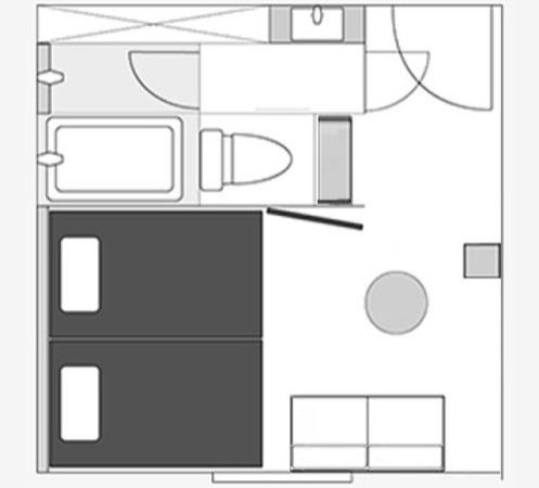 間取り図：モデレートツインA
