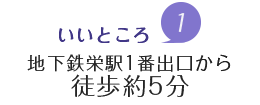 魅力1.桜通線久屋大通駅から徒歩約3分